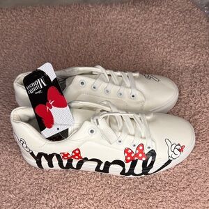 Disney Minnie Mouse Sneakers - White with Red and Black Details